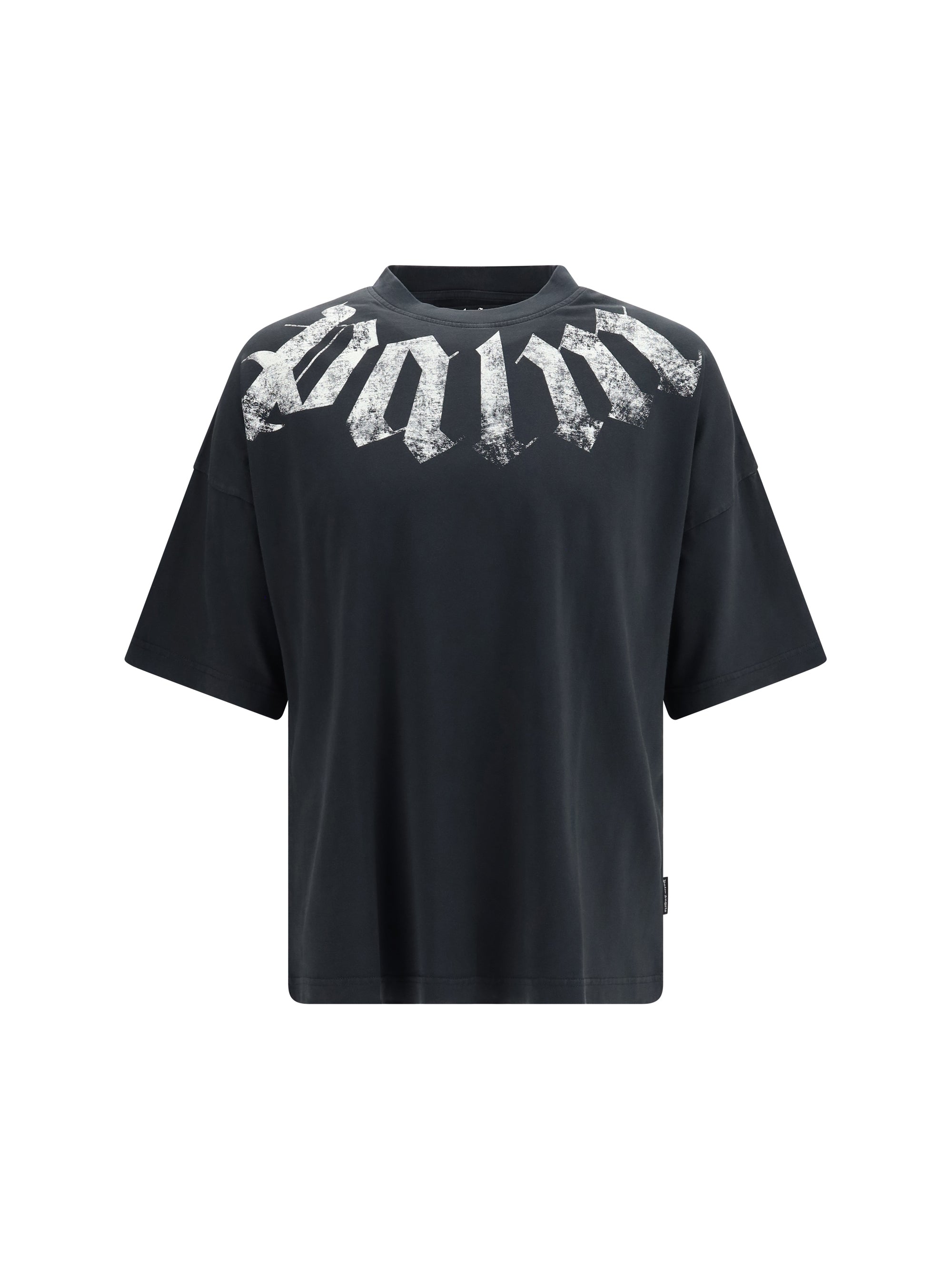 Big Neck Logo Print T-Shirt — Black