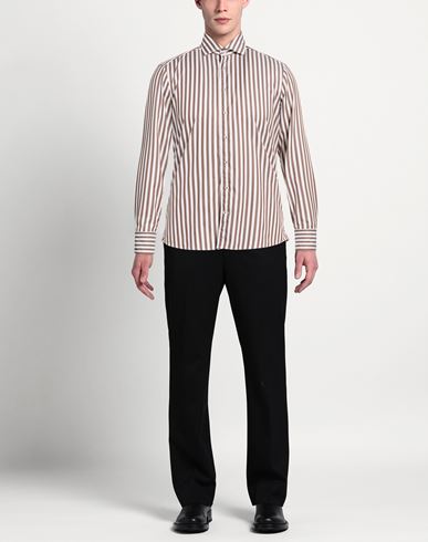 Stenströms Man Shirt Chocolate brown Size S Cotton