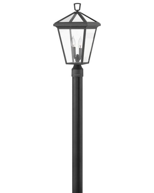 Museum Black LED Post Top Pier Mount from the Alford Place Collection