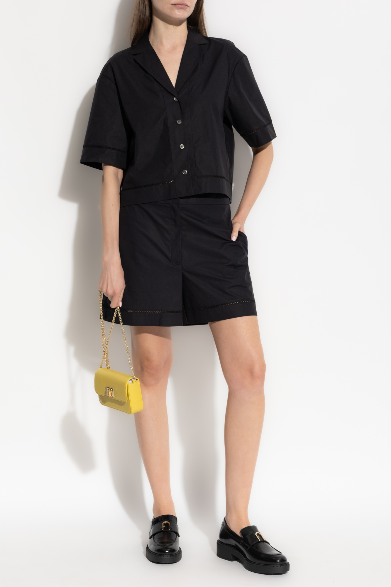 Short-sleeved Shirt, Women's, Black