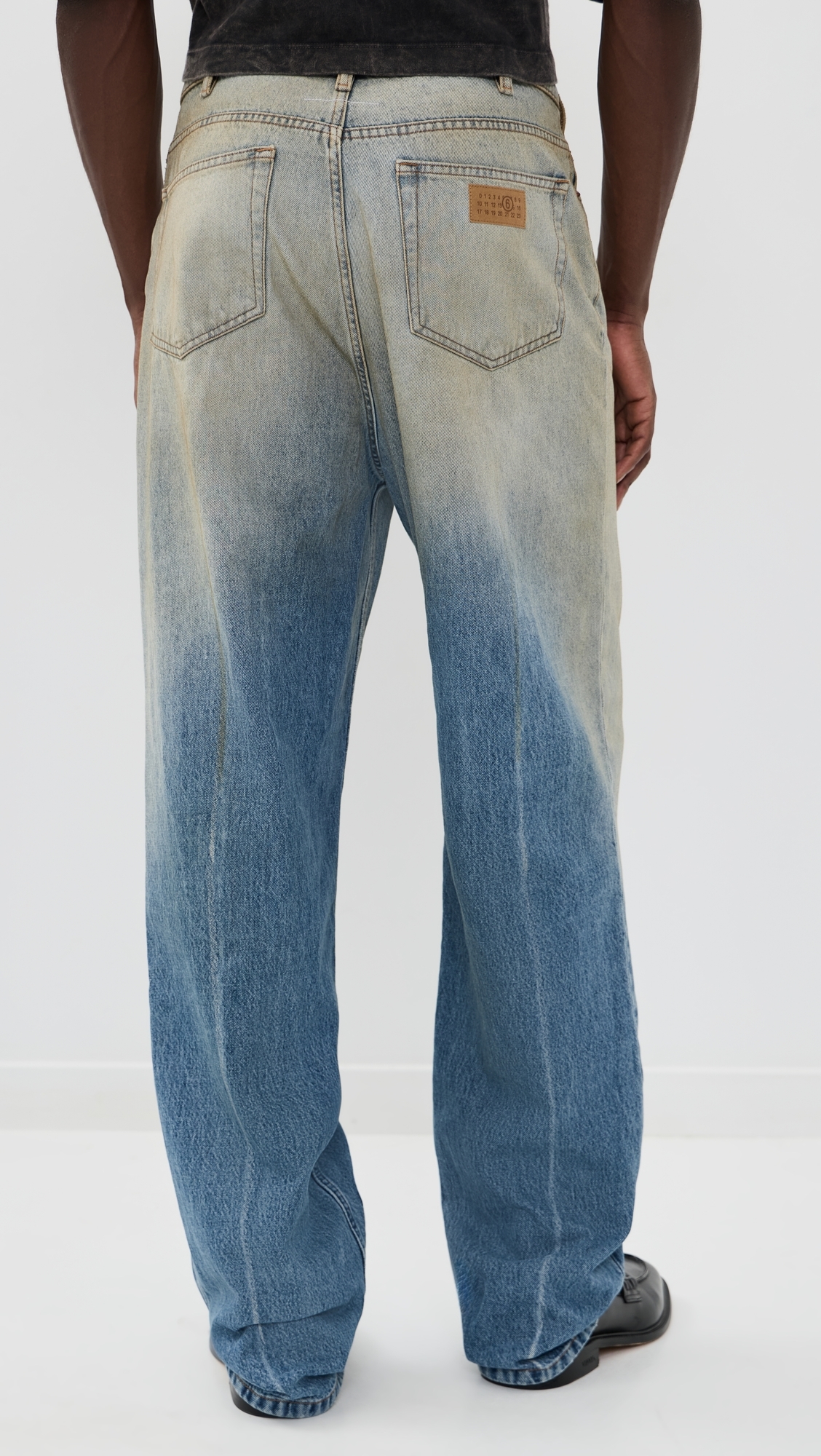 Relaxed Denim Pants Medium Blue