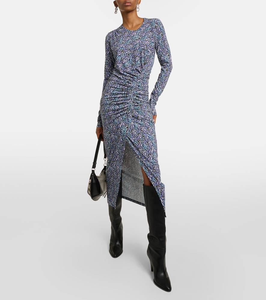 Jelina floral printed jersey midi dress