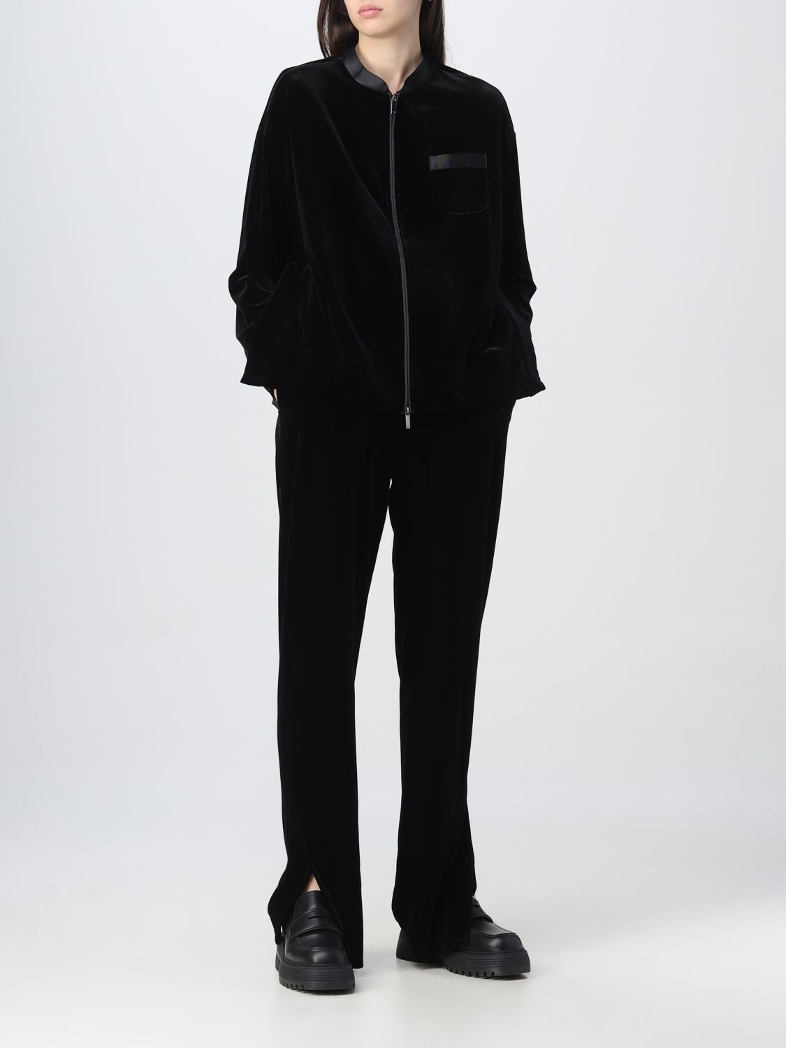 Sweatshirt Woman color Black
