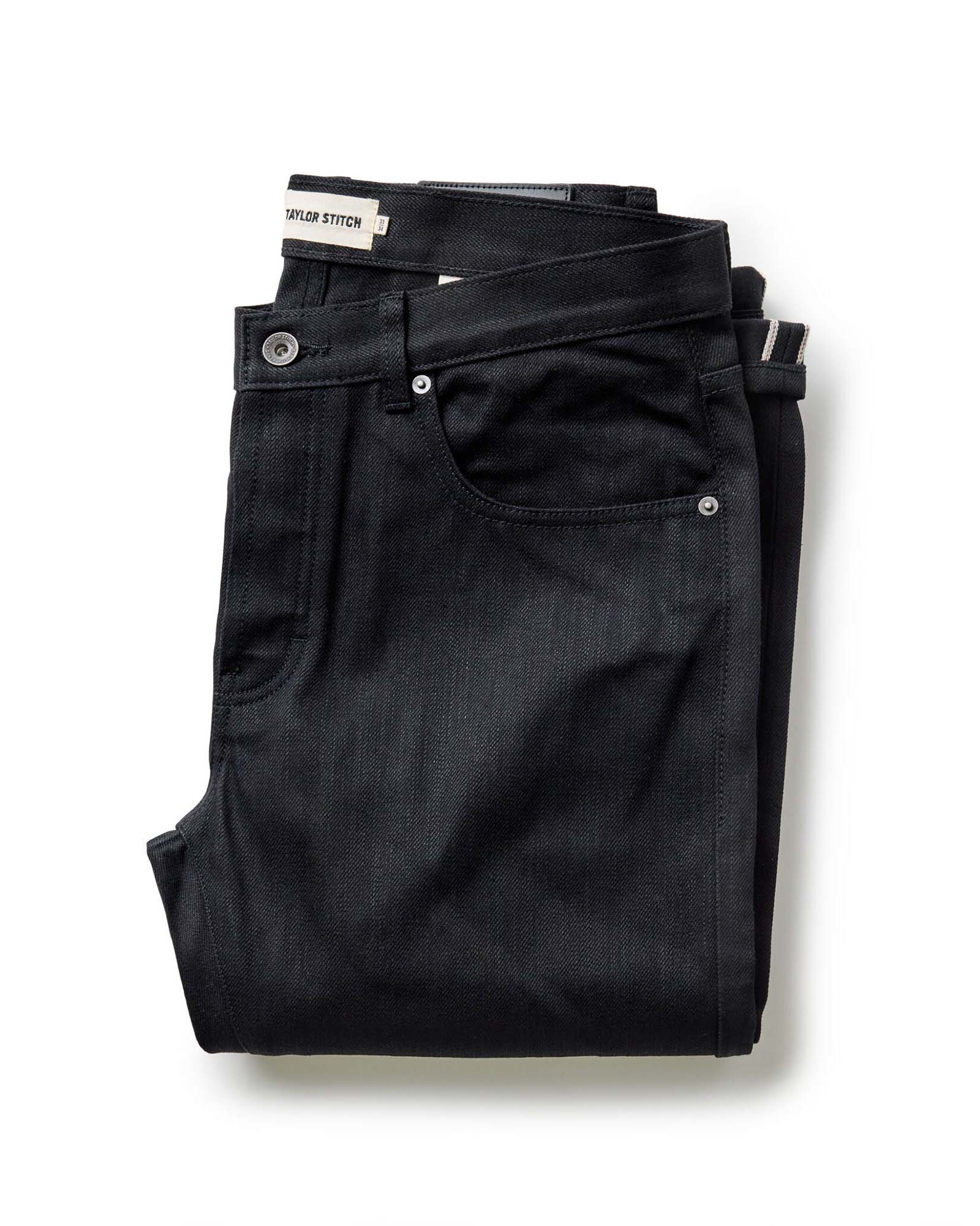 Men's Organic Cotton Democratic Jean in Rigid Black Organic Selvedge