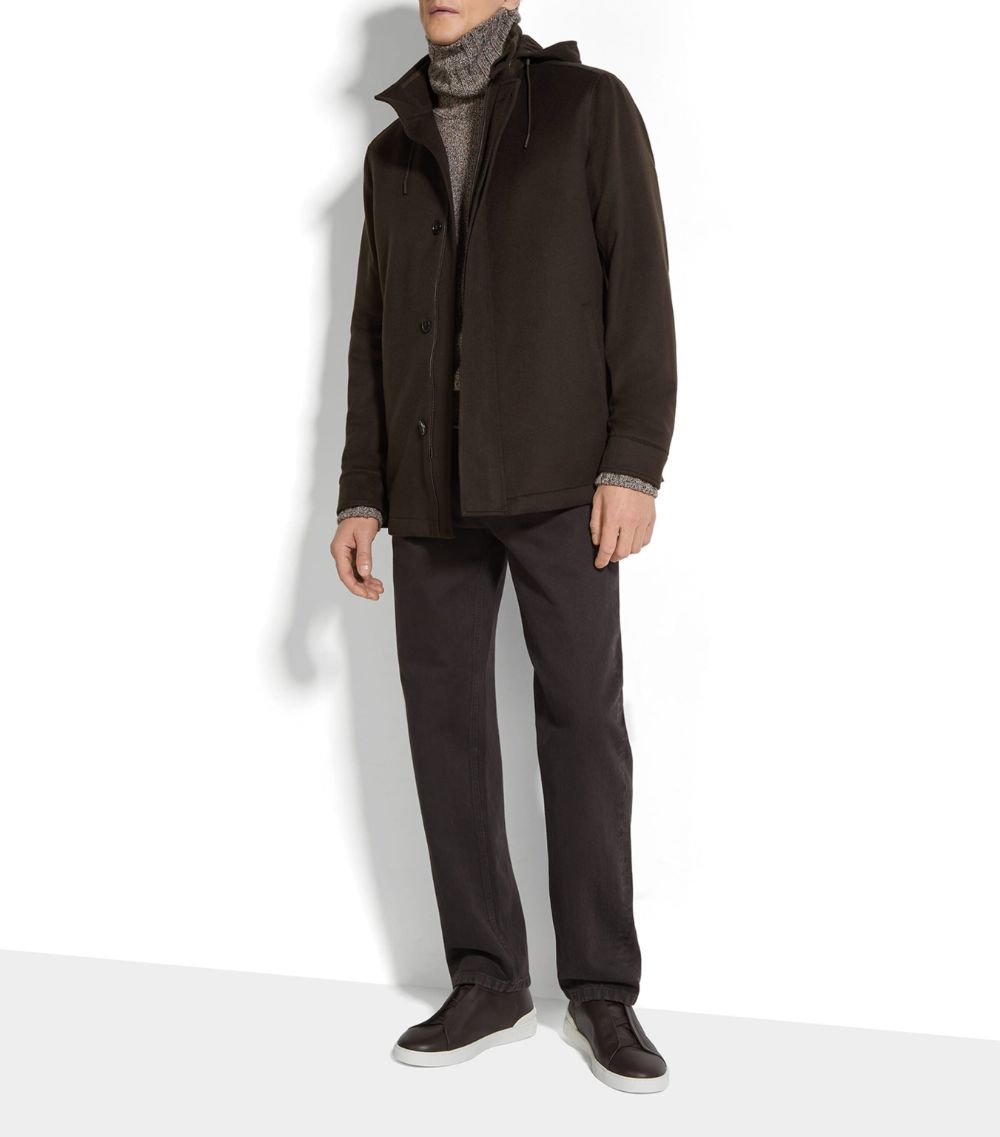 Oasi Cashmere Hooded Elements Jacket