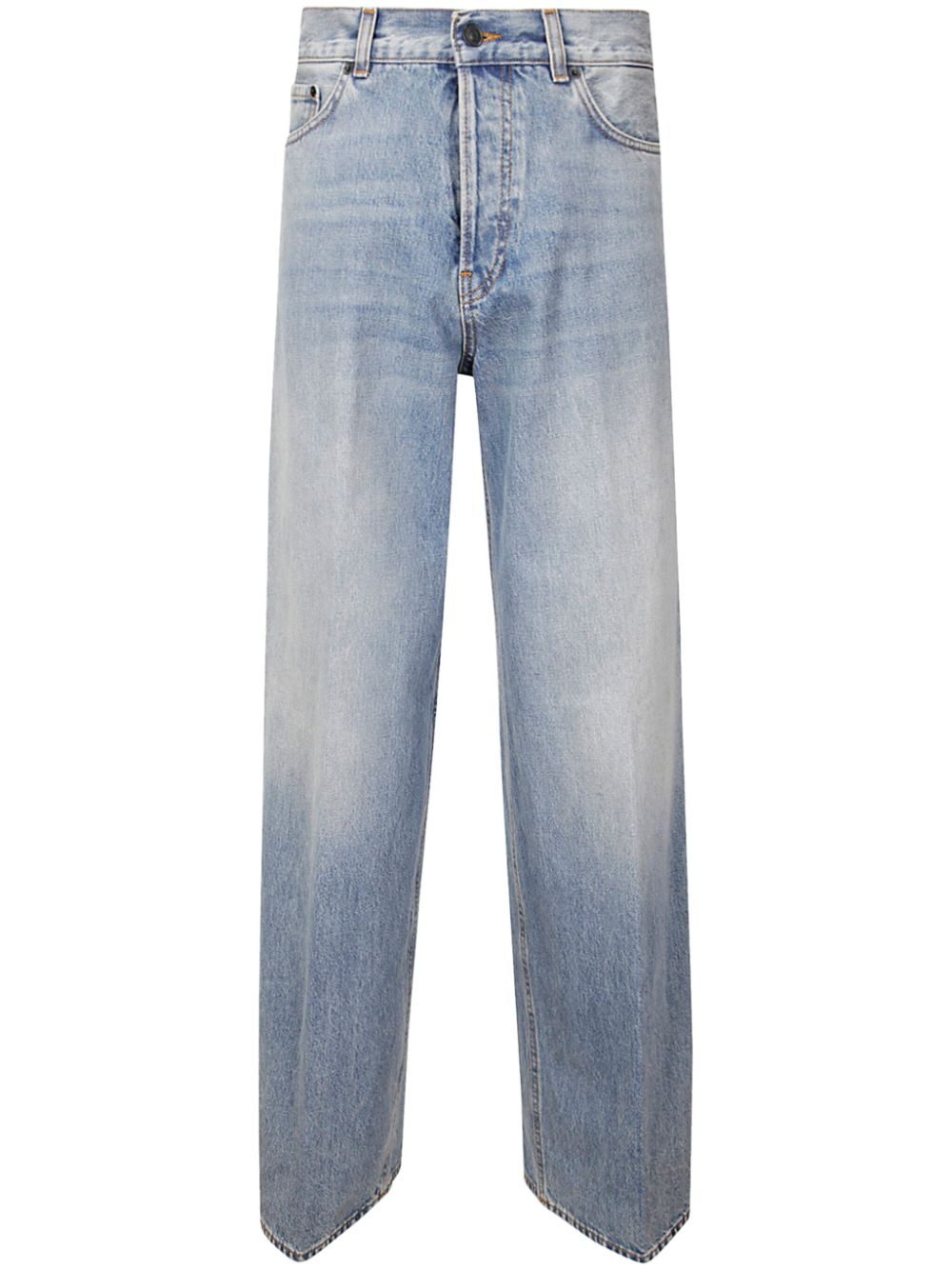 Cotton straight jeans - Blue