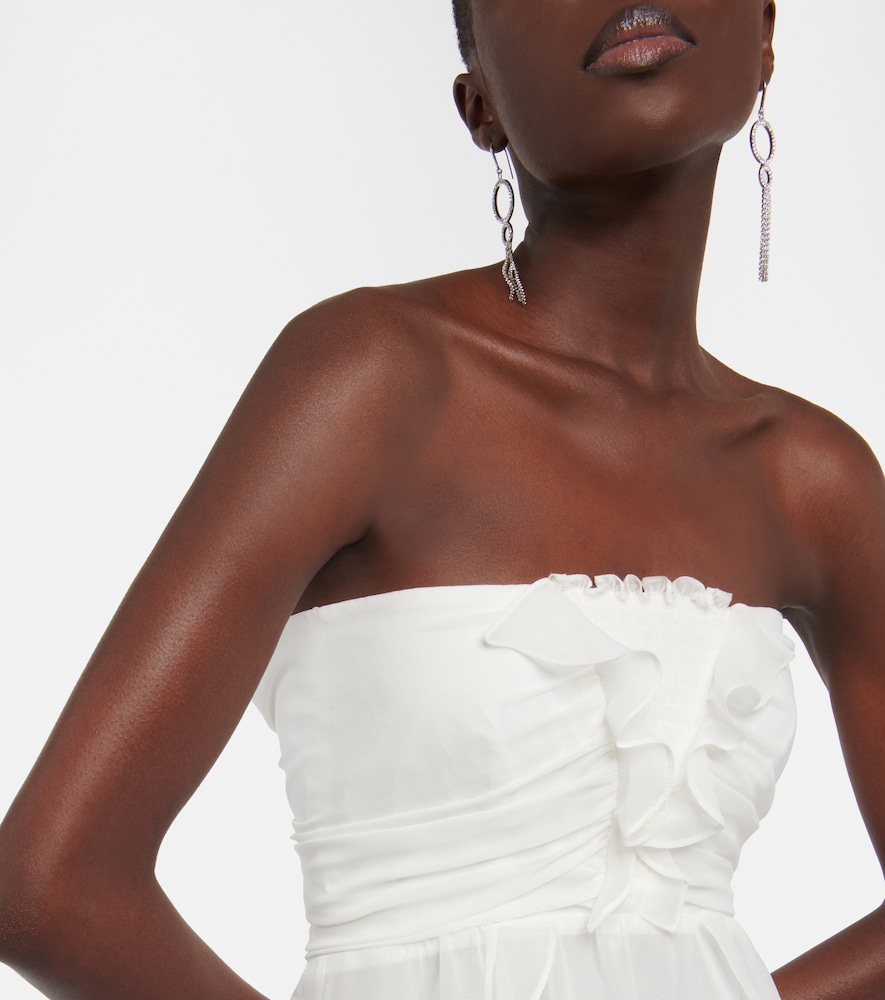 Tiffen silk chiffon minidress