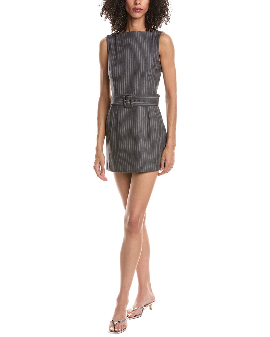 Via Pinstripe Dress