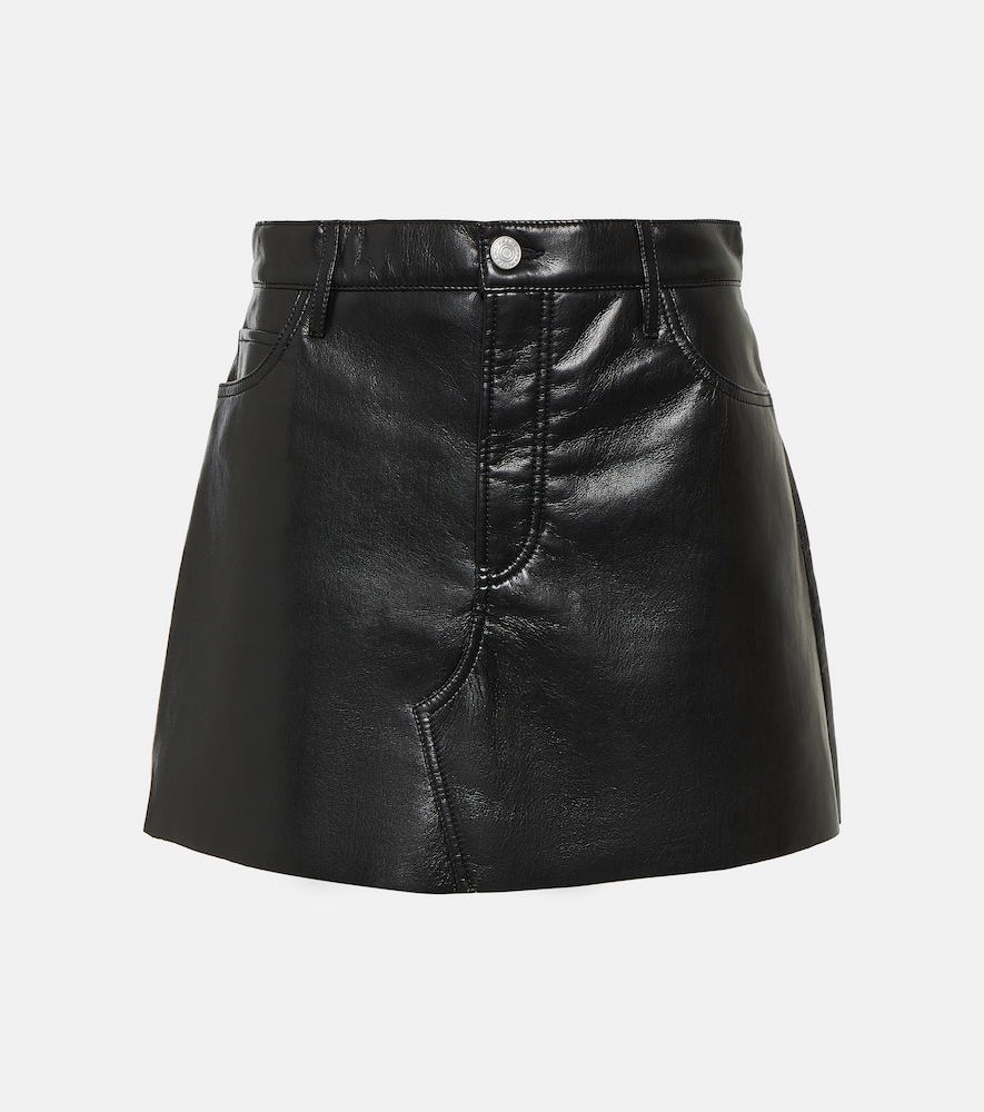 Le High 'N' Tight leather miniskirt
