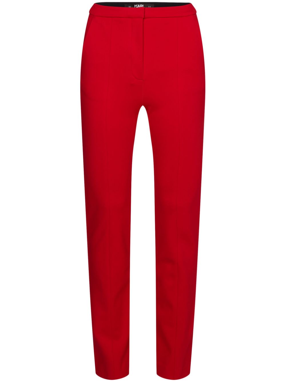 High-waist side-slits tailored trousers