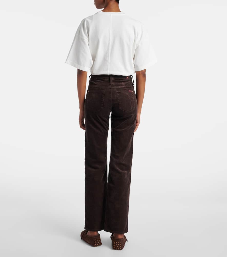 Calie Straight mid-rise flared jeans