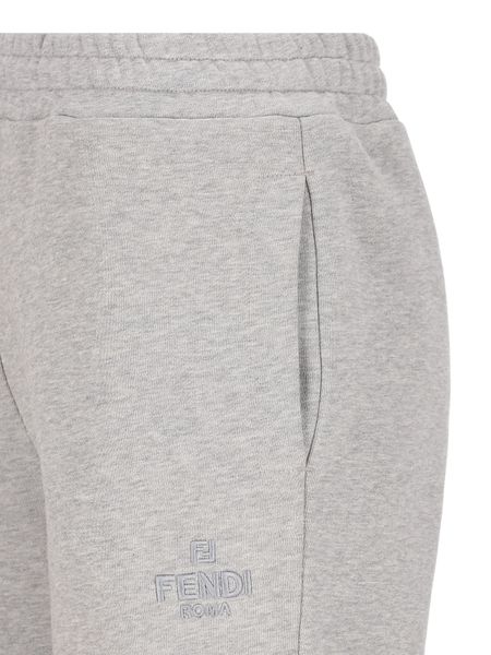 Fendi Logo Embroidered Track Trousers