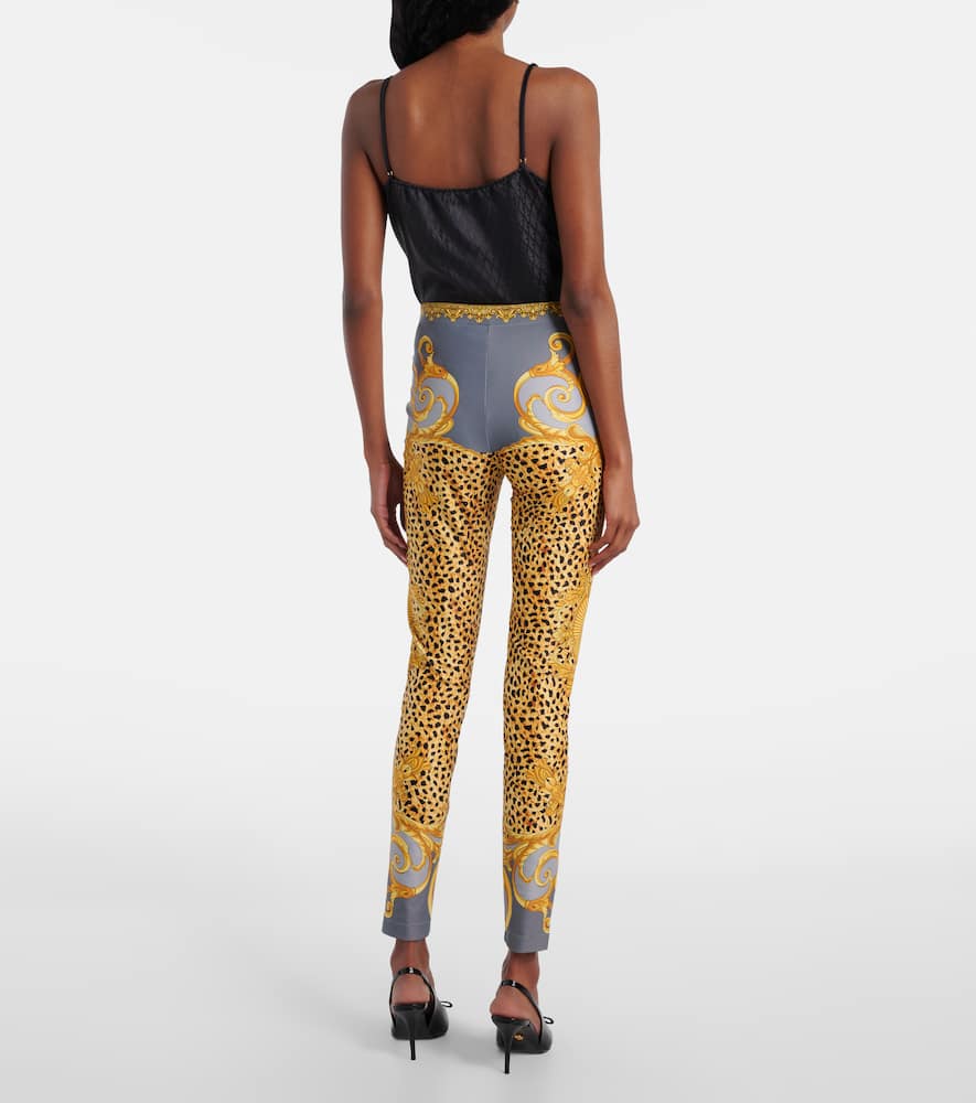Printed jersey leggings