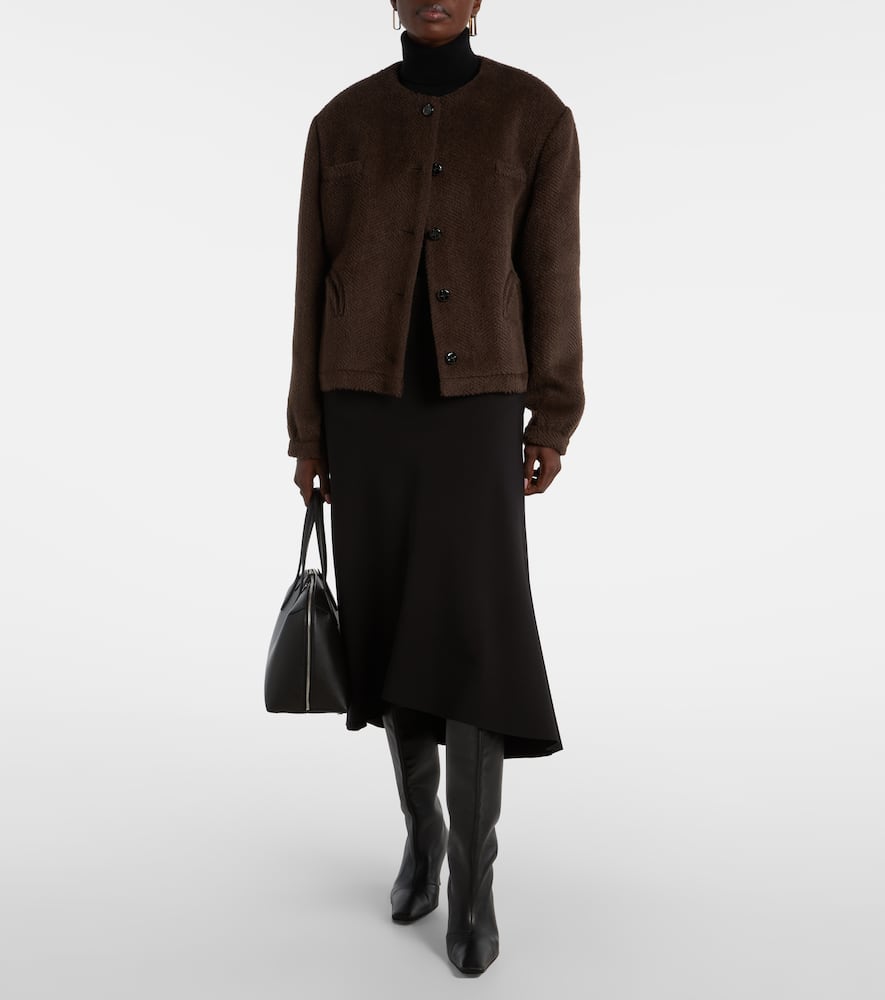 Blazé Milano Gliss chevron alpaca and wool jacket