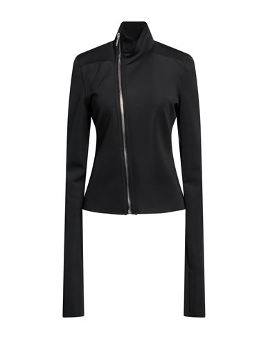 Woman Sweatshirt Black Size 2 Polyester, Elastane