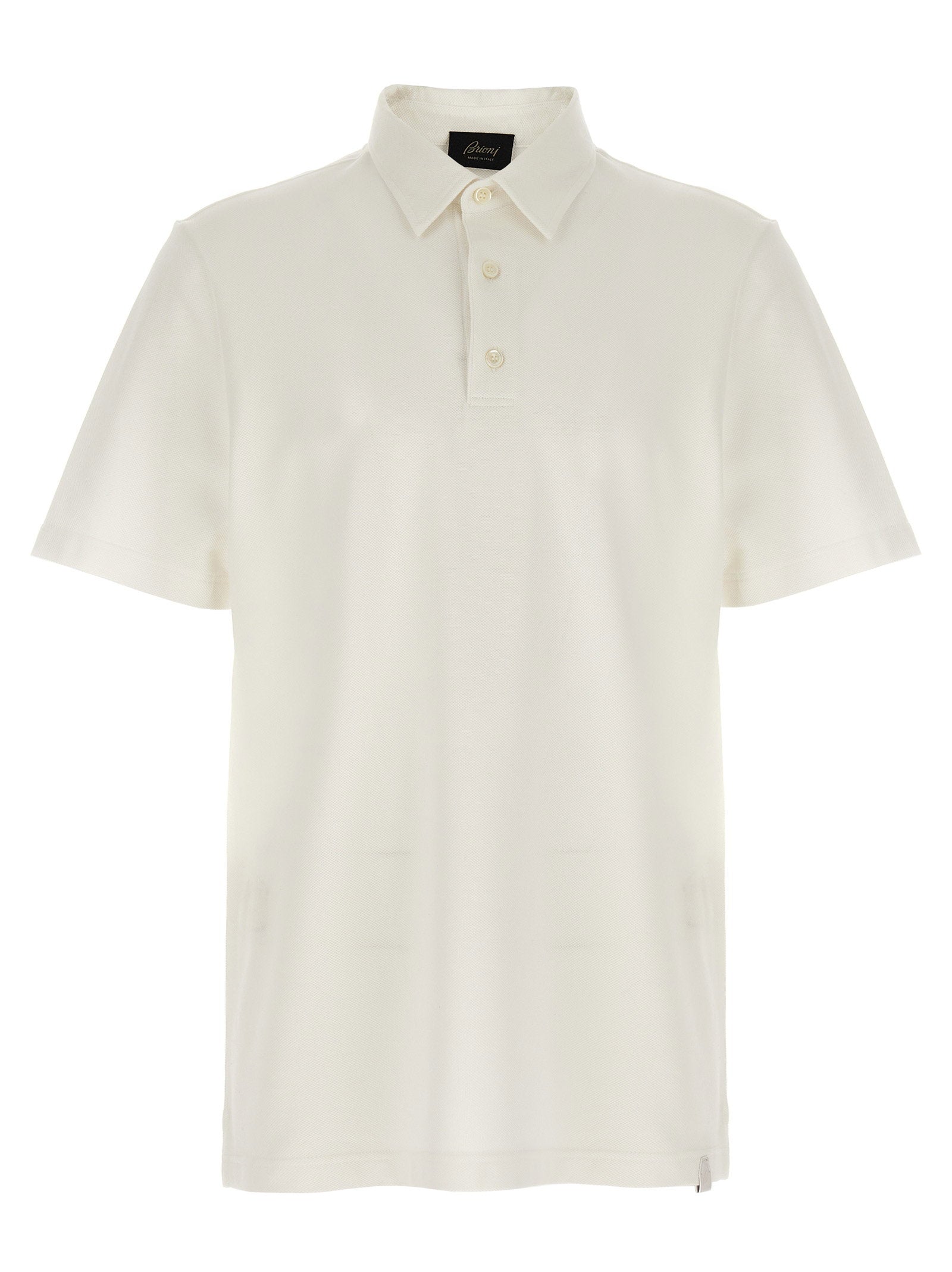 Organic Cotton Piqué Polo Shirt — Cream
