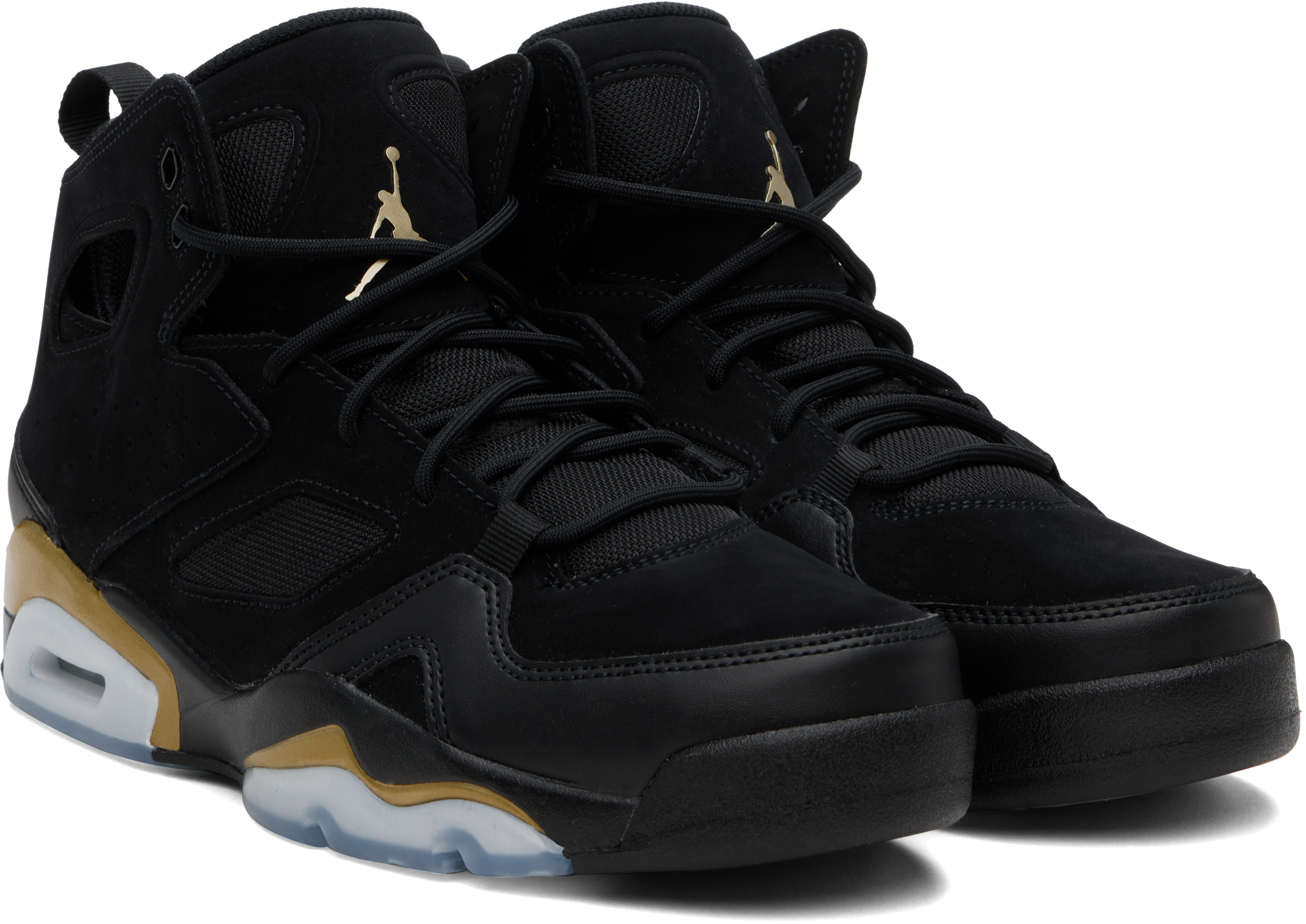 Nike Jordan Black & Gold Jordan Flight Club '91 Sneakers