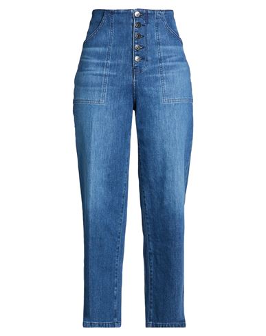 Woman Jeans Blue Size 25 Cotton, Polyurethane