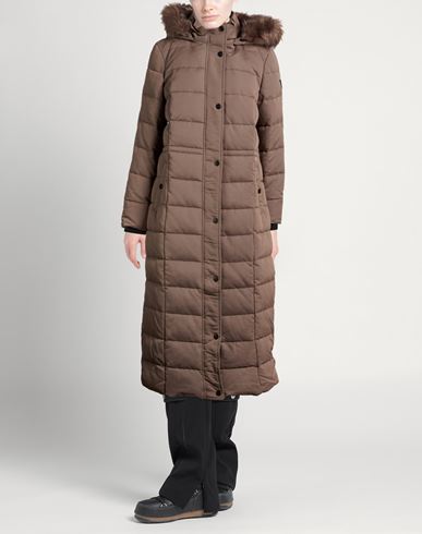 Woman Puffer Taupe Size XS Polyester