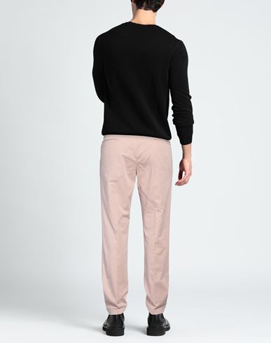 Man Pants Pink Size 34 Cotton, Silk, Elastane