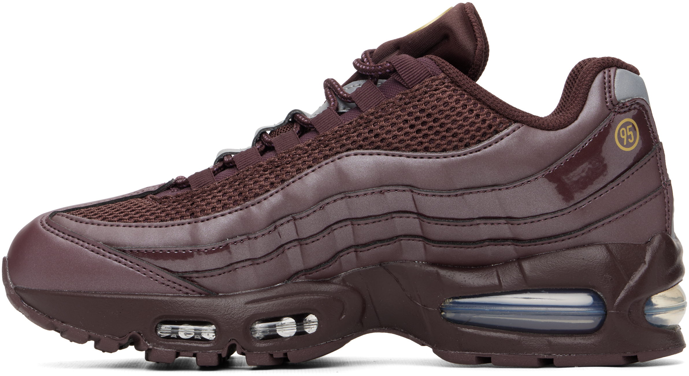Burgundy Air Max 95 Big Bubble Sneakers