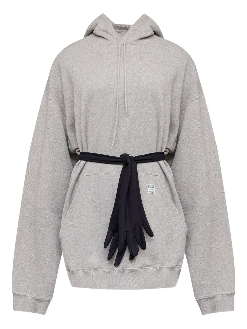 Hoodie Dress With Gloves Dresses Gray