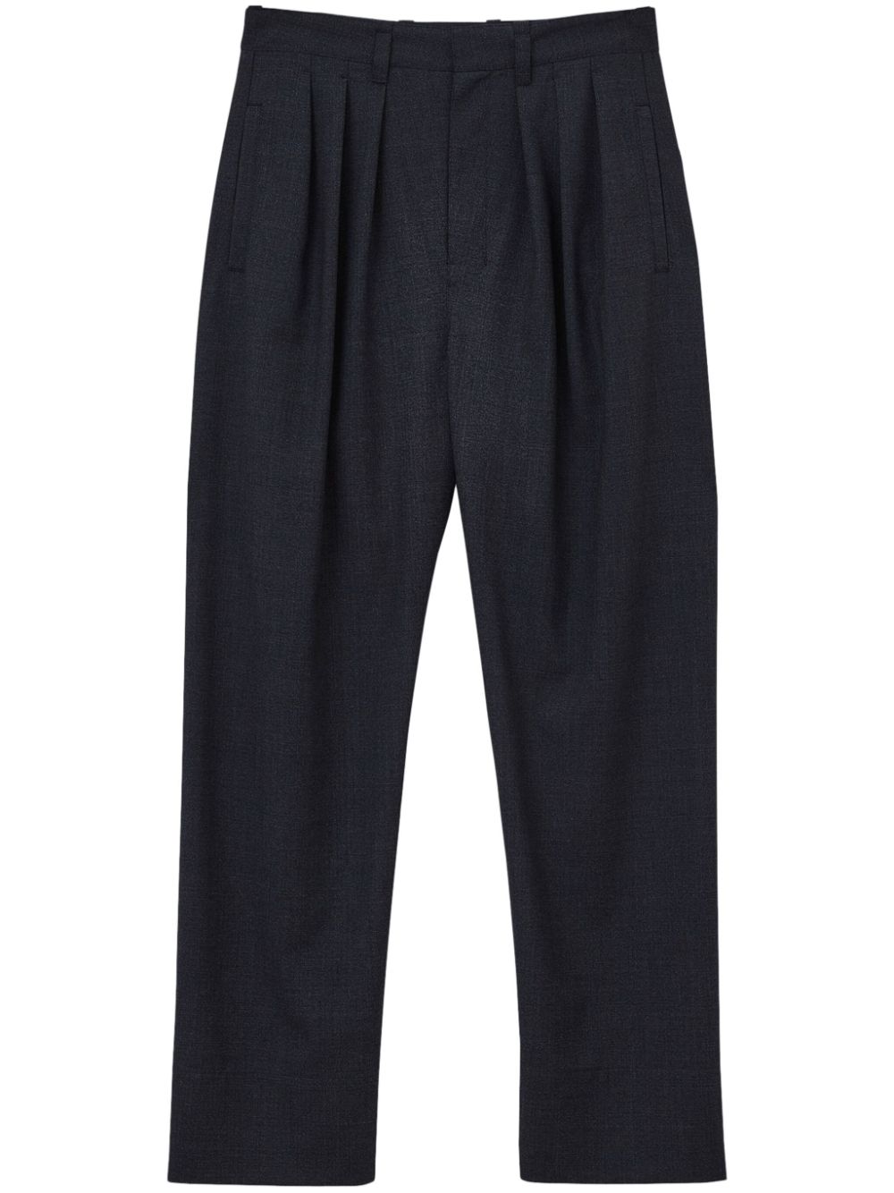 Pleated tailored trousers - Blue