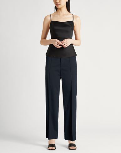 Woman Pants Navy Size 8 Cotton, Cashmere, Elastane
