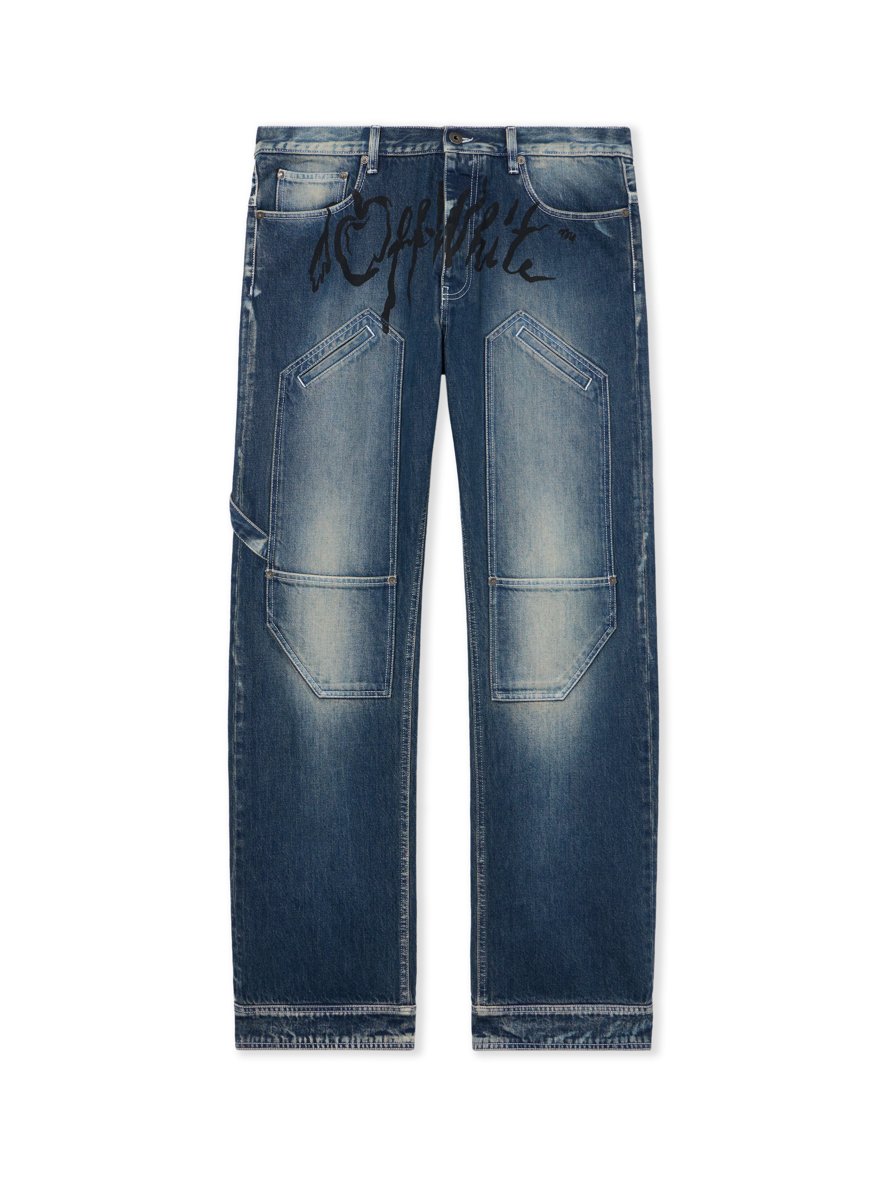 Cherry Diagonal Twist Stack Jeans