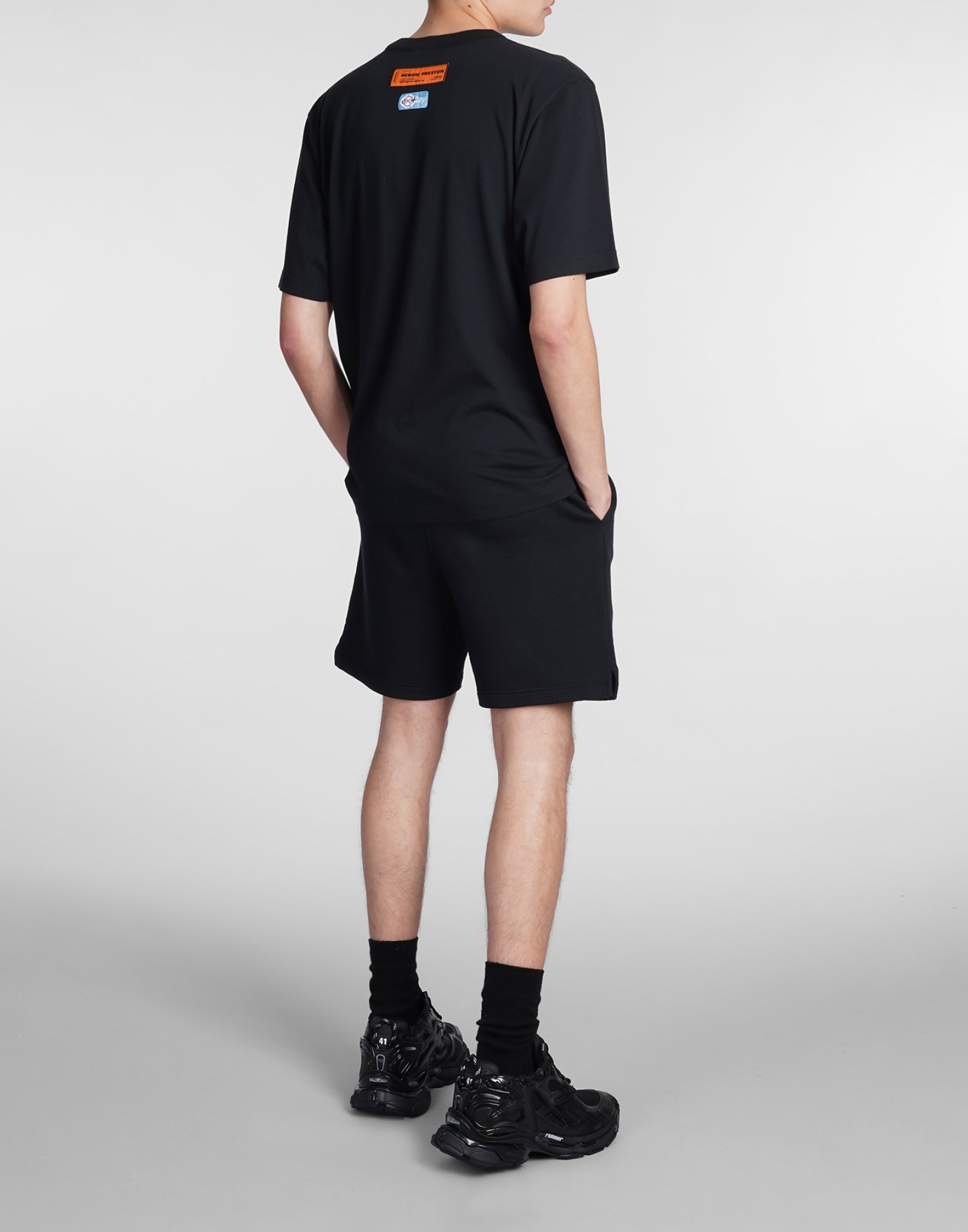 Recycled Cotton Logo T-Shirt — Black