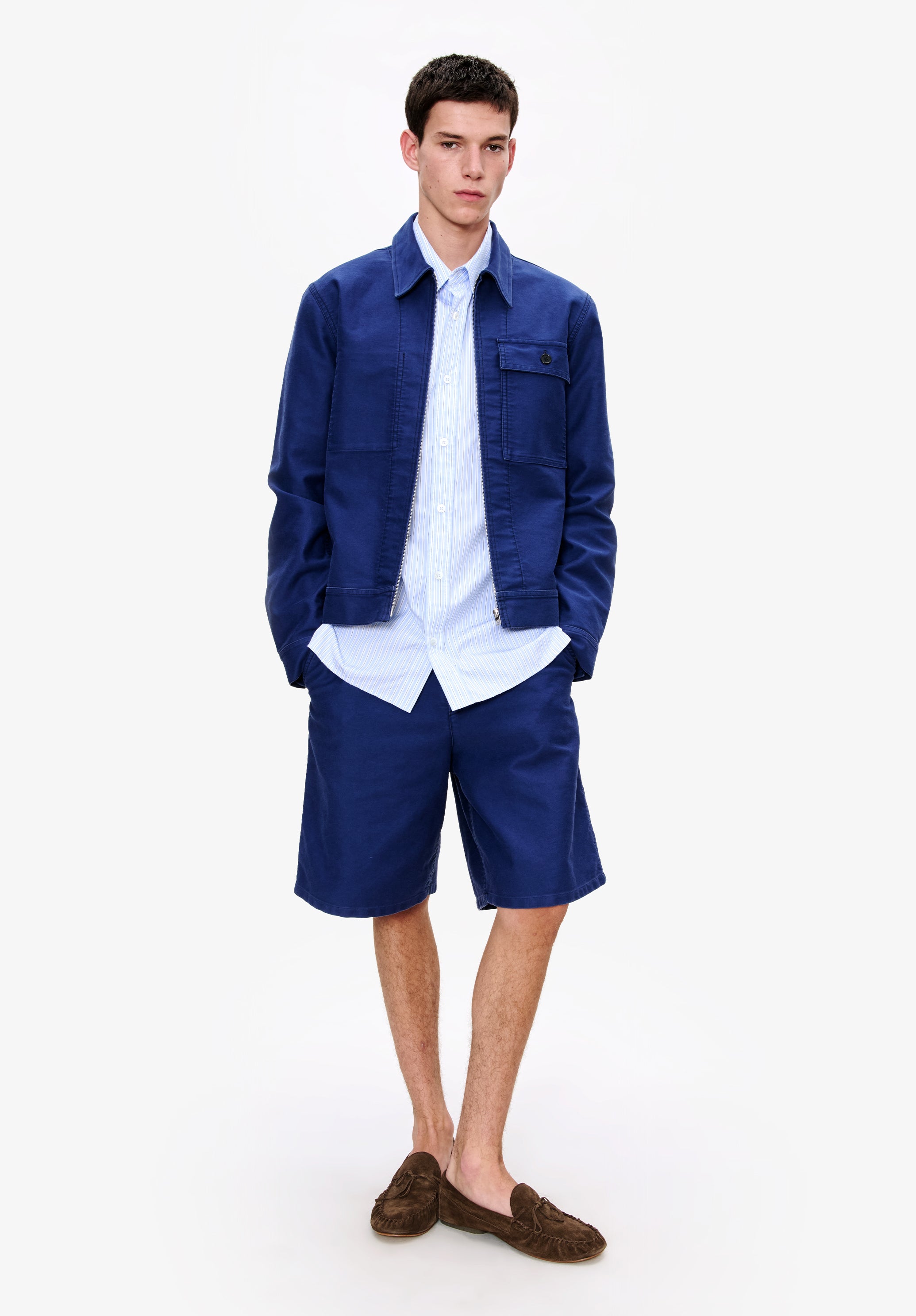 A. P.C. Men's Victor jacket Size: Extra Small in Marine blue
