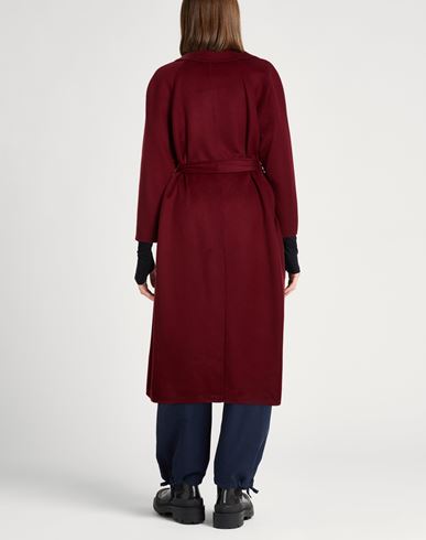 Paltò Fabbrica Woman Coat Burgundy Size 8 Wool
