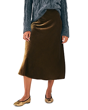 Ina Velvet Midi Skirt