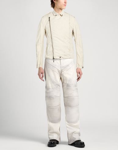 Man Jacket Beige Size 40 Cotton, Elastane
