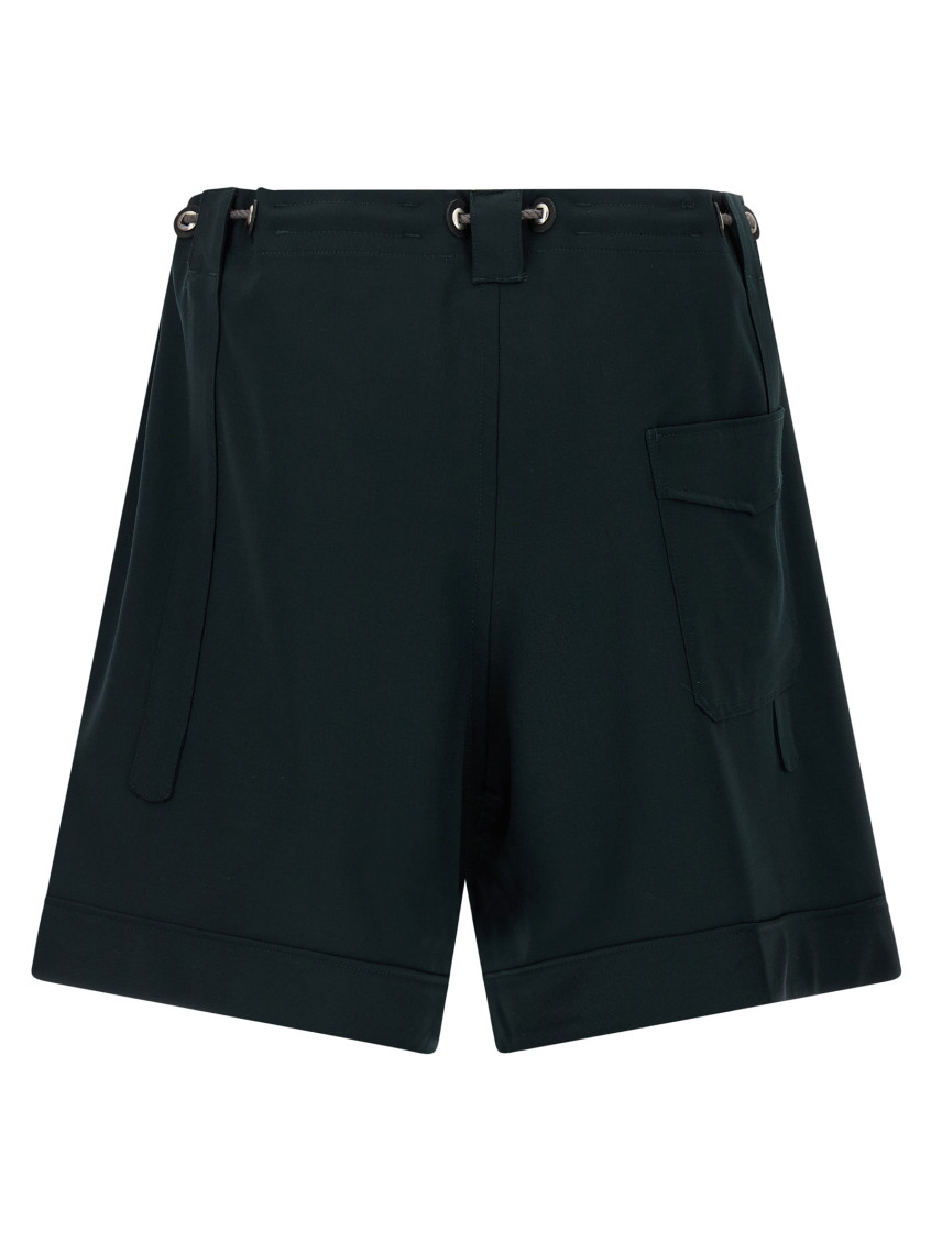 Kiko Kostadinov - kyan bermuda shorts side pocket eyelets belt