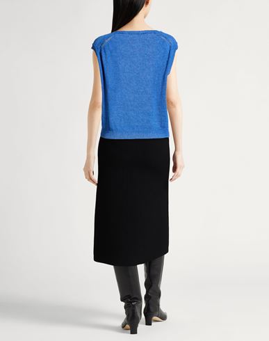Collezione N_01 Woman Sweater Blue Size S Linen