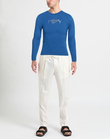Man T-shirt Bright blue
