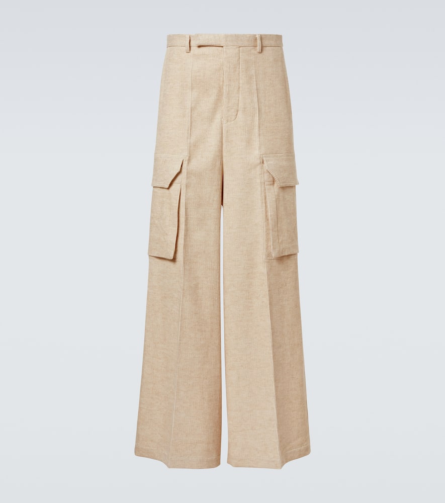 Firebanks cotton and linen cargo pants