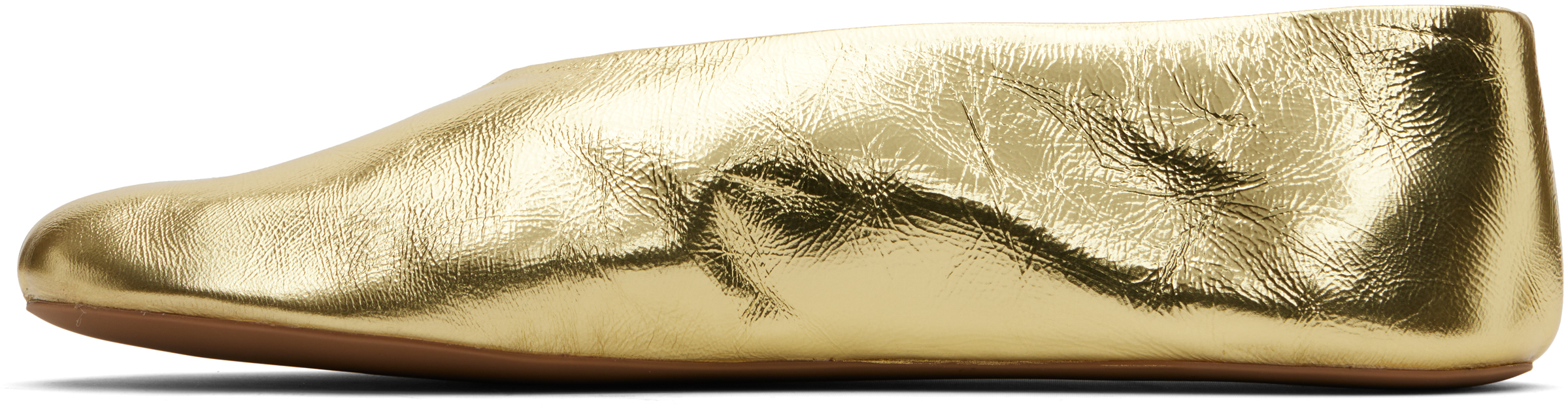 Gold Stella Ballerina Flats