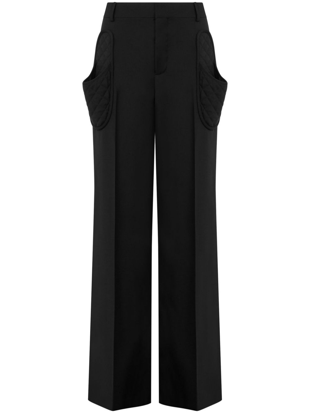 Straight-leg trousers - Black