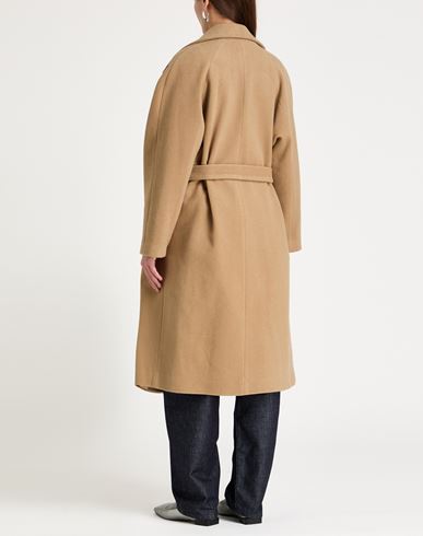 Woman Coat Camel Size 4 Wool