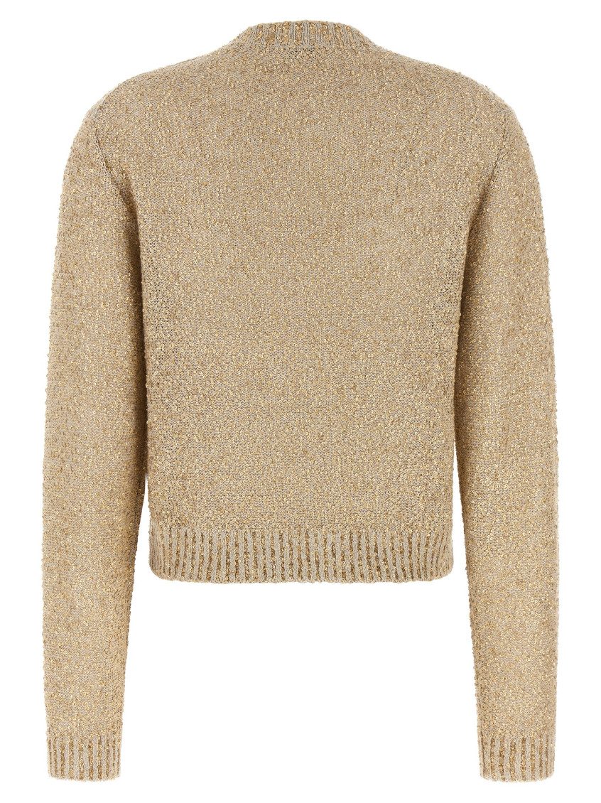 Brunello Cucinelli - sequin knit sweater linen cashmere silk
