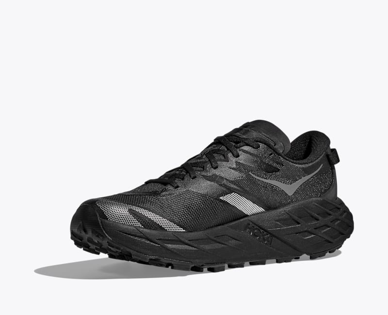 HOKA Men's Speedgoat 7 Shoes in Black/Outer Orbit