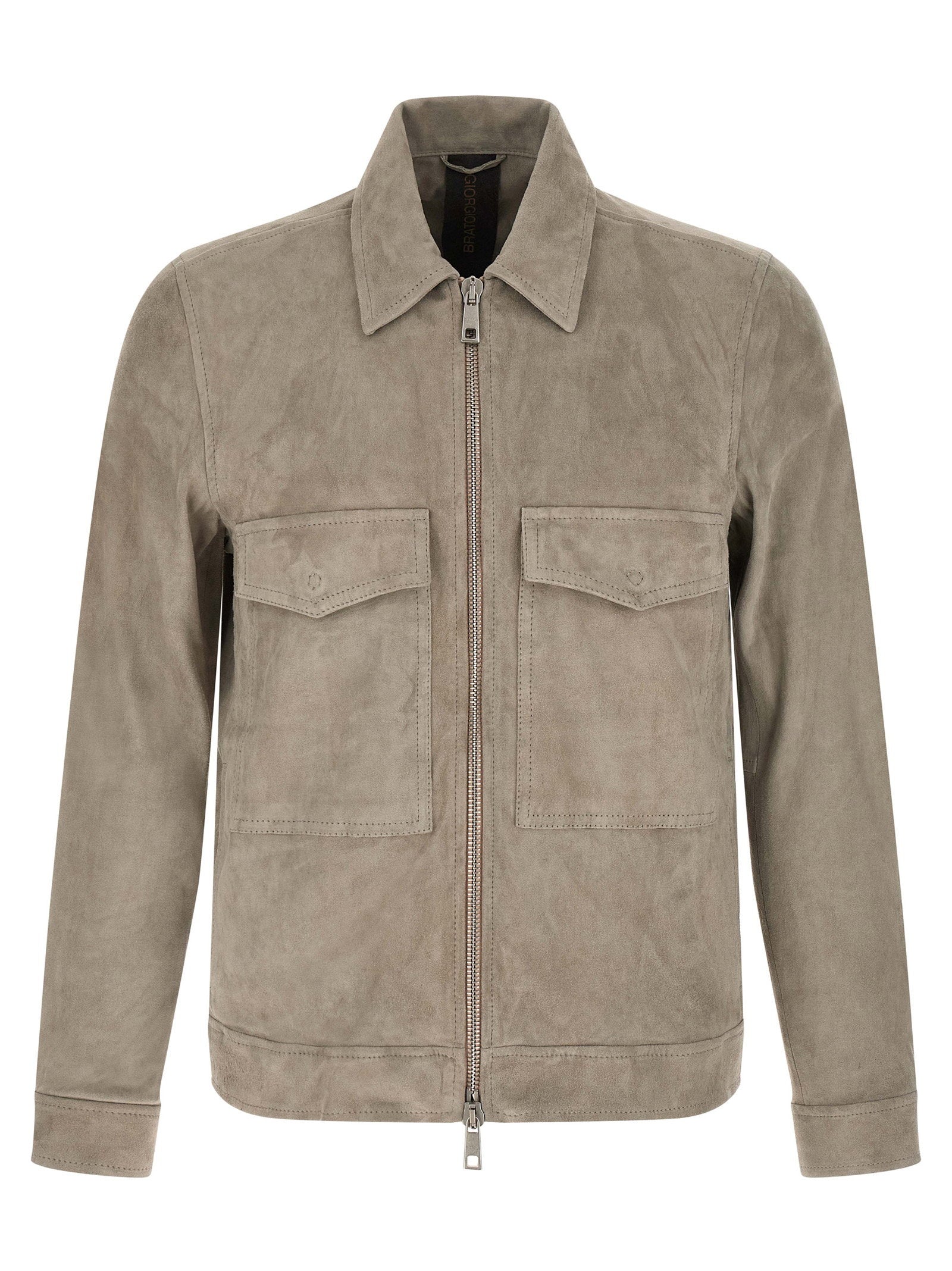 Suede Jacket — Taupe