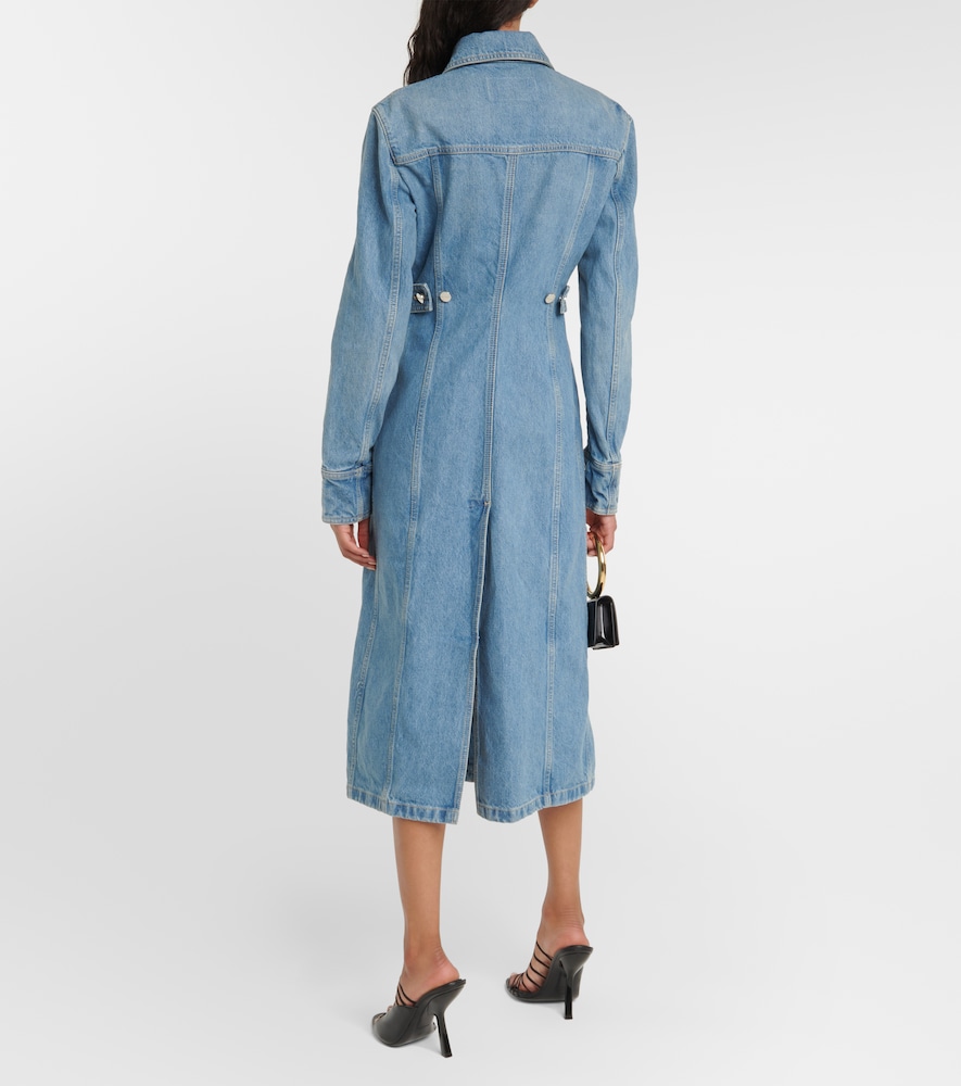 Cotton denim shirt dress
