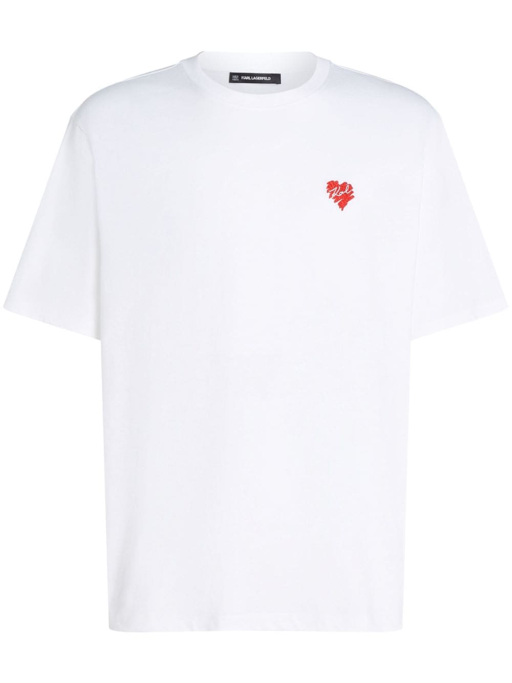 Heart-motif shirt - White