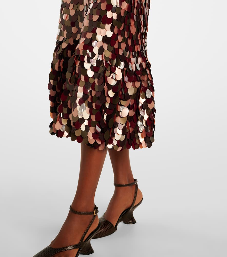 Sequined midi skirt