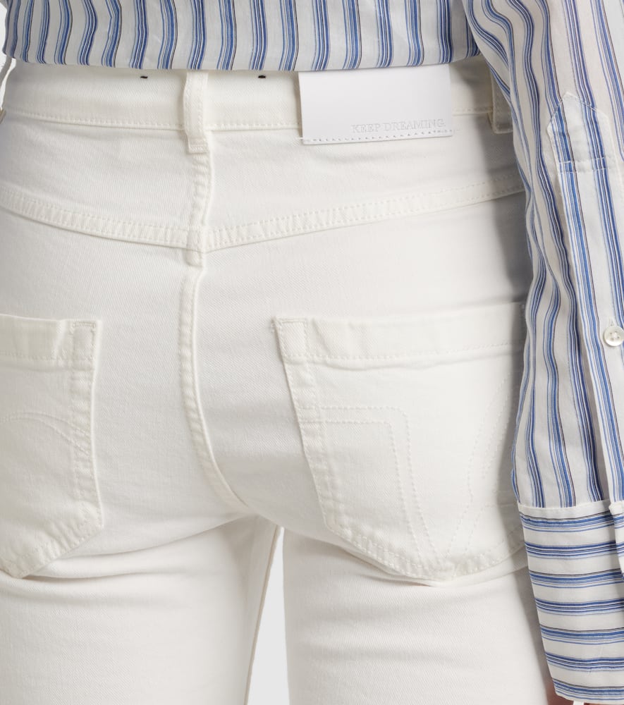 High-rise straight jeans