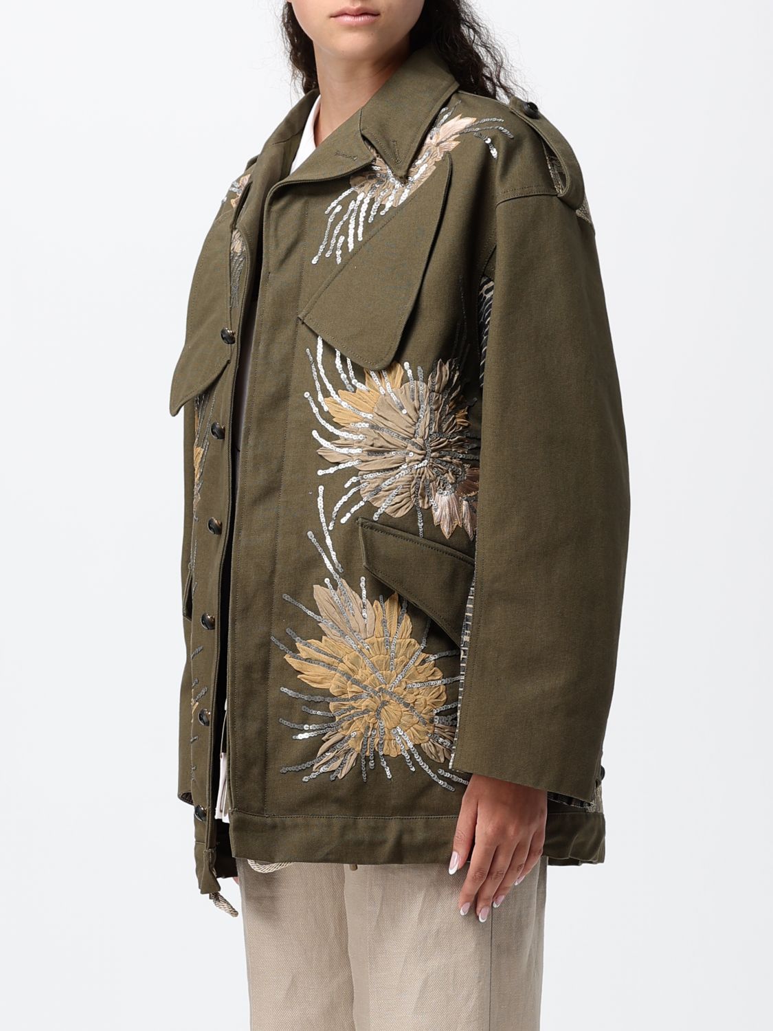 Jacket Woman color Green