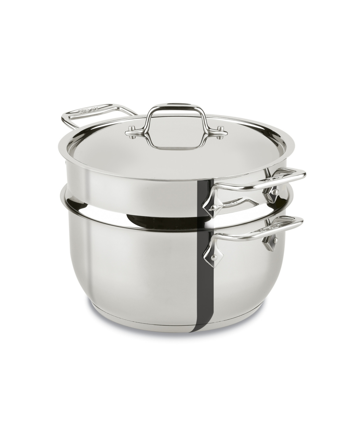 Stainless Steel 5 Qt. Covered Multi Pot with Steamer Insert - Silver-Tone